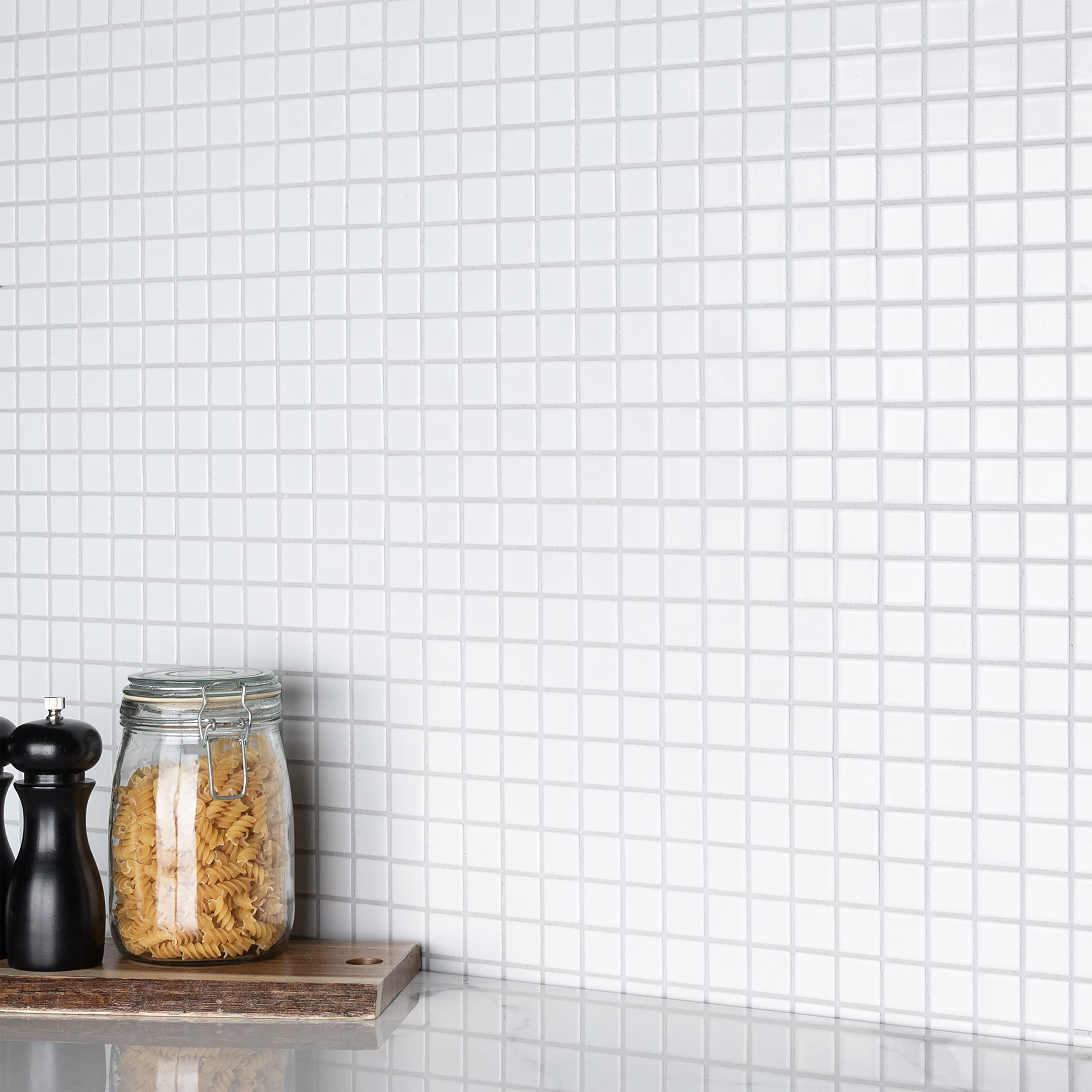 SomerTile Metro Square Matte White 11.75
