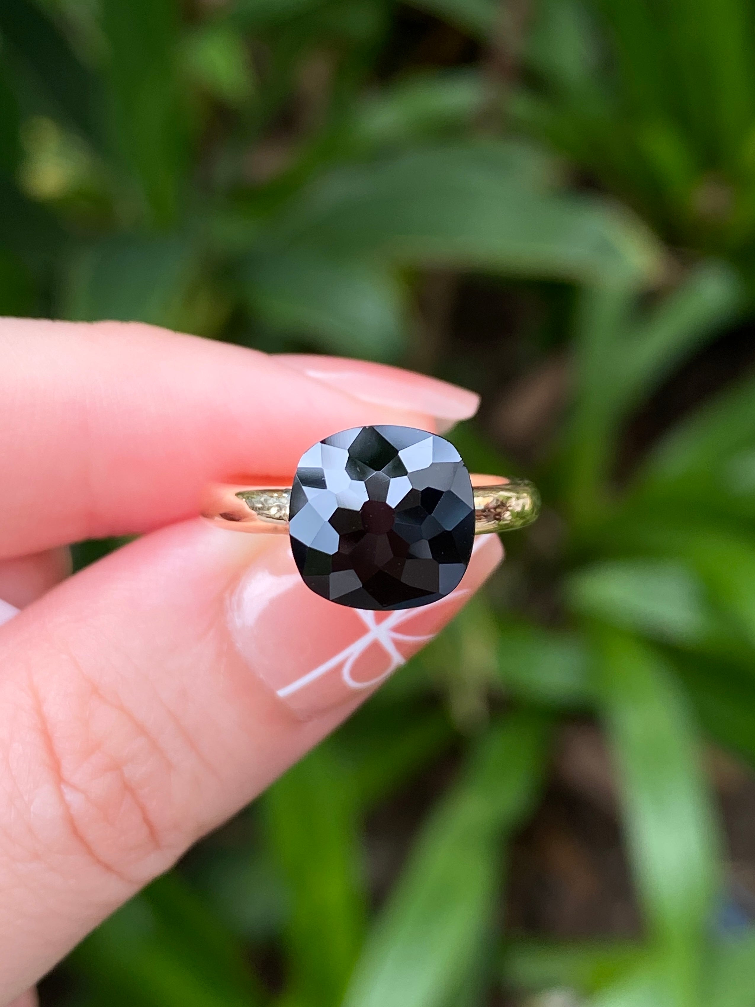 Natural Black Onyx 7.46ct Sterling Silver Ring for Women - Elegant Gemstone Jewelry for Everyday Wear, Gift & Special Occasions