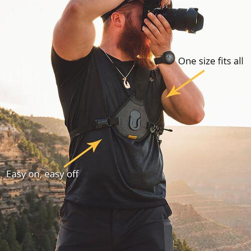 Cotton Carrier Skout G2 Sling Style Camera Harness - Gray - Comfortable DSLR/Mirrorless Camera Strap for Photographers - Perfect for Hiking, Travel & Outdoor Photography