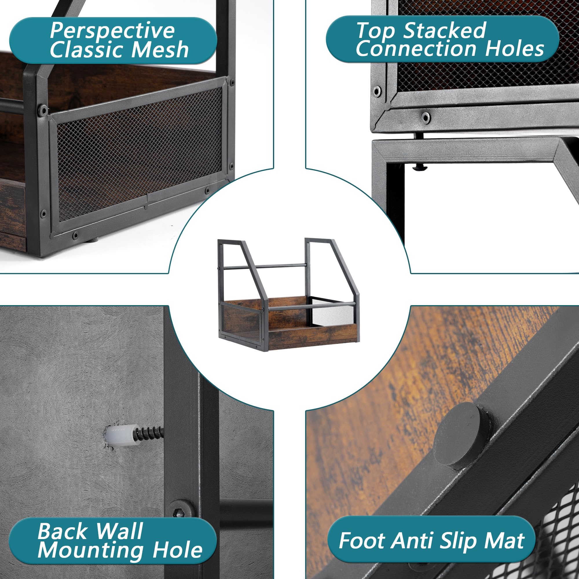 Vinyl Record Storage Wall Mount - Stackable LP Record Holder & Organizer for Displaying Albums - Perfect for Home, Office, or Music Studio Organization