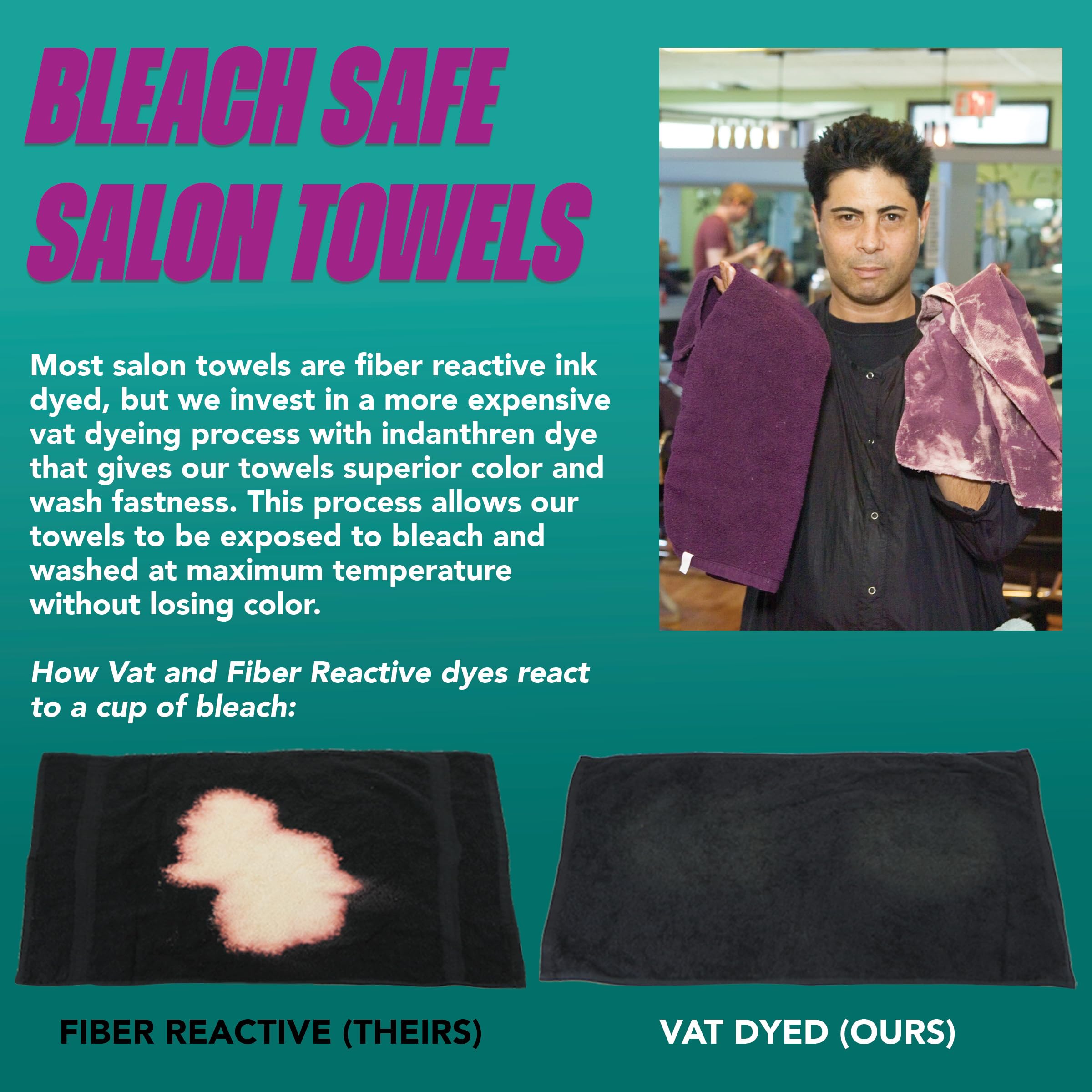 **Arkwright Bleach Proof Salon Towels Bulk (144-Pack) - 100% Cotton, Highly Absorbent & Quick Dry Spa Face Towels for Hair Stylists, Barbers, Pedicures & Estheticians - 16 x 28 Inches, Black - Perfect for Salons, Spas & Professional Beauty Services**