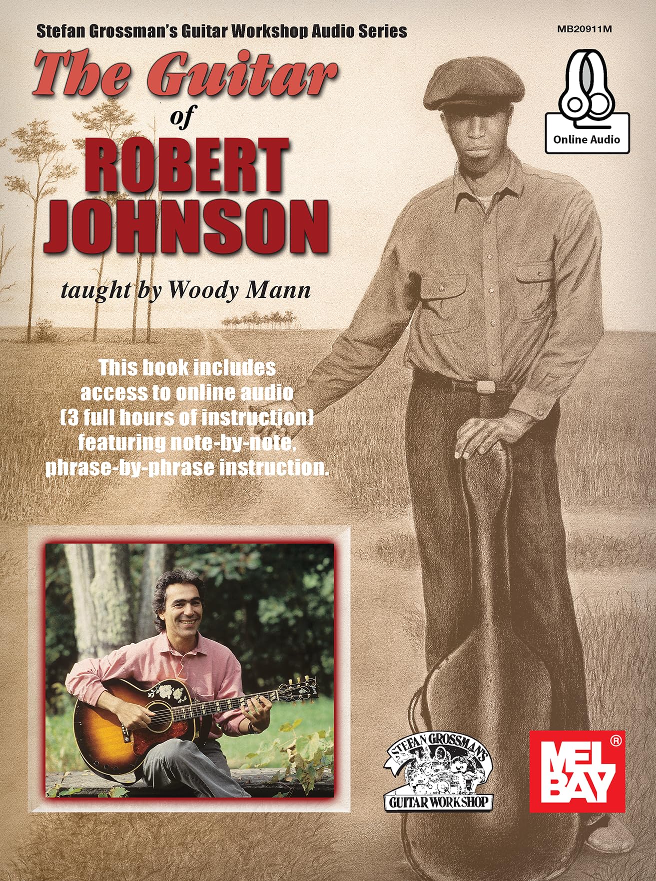 Authentic Robert Johnson Style Acoustic Guitar - Vintage Blues Guitar for Musicians & Collectors | Perfect for Blues Performances, Recording & Home Practice