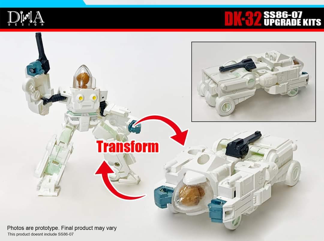 DNA Design DK 32 Upgrade Kit for Transformers Studio Series Dinobot Slug SS86-07 - Enhanced Accessories for Collectors | Perfect for Display & Customization