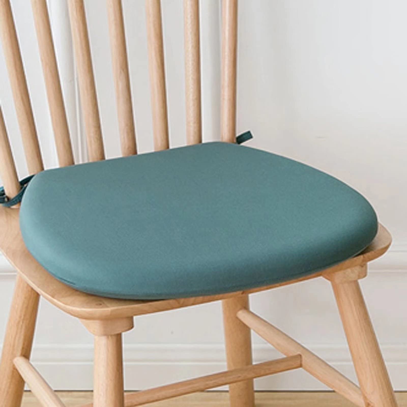 Premium Non-Slip Dining Chair Cushions Set of 4 - 18x18 Inch U-Shaped Kitchen Seat Pads with Secure Ties | Teal Color | Anti-Deformation & Comfortable Support | Perfect for Dining Rooms, Breakfast Nooks, and Kitchen Chairs
