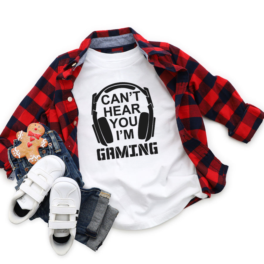 Can't Hear You I'm Gaming T-Shirt - Funny Gamer Tee for Men & Women - Perfect for Gaming, Esports & Casual Wear