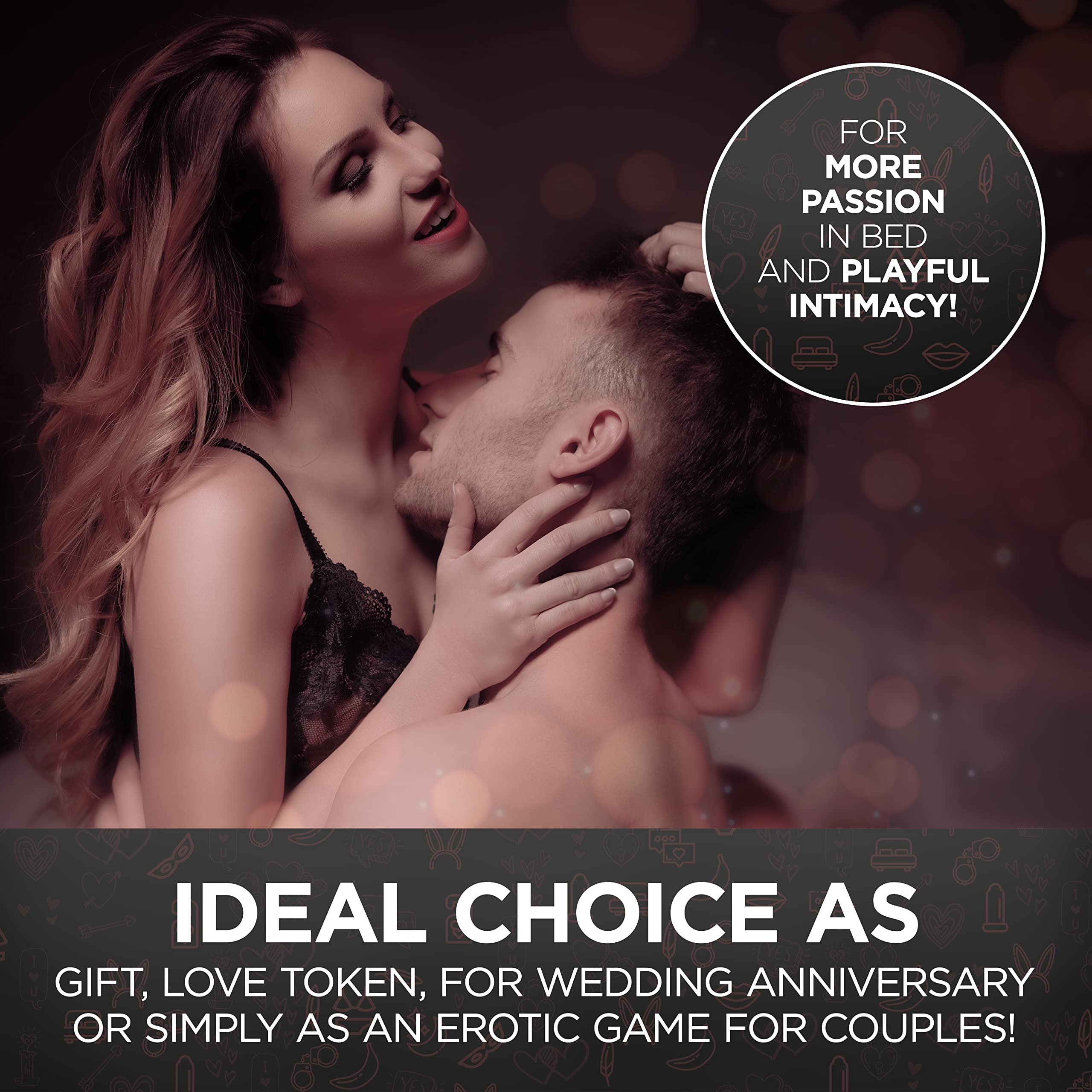 Hot Sex Game - Adult Couple's Erotic Card Game for Date Nights | Better Than Sex Toys for Couples | BDSM Bondage & Sex Positions Card Deck | Perfect for Spicing Up Bedroom Fun, Romantic Evenings & Intimate Play
