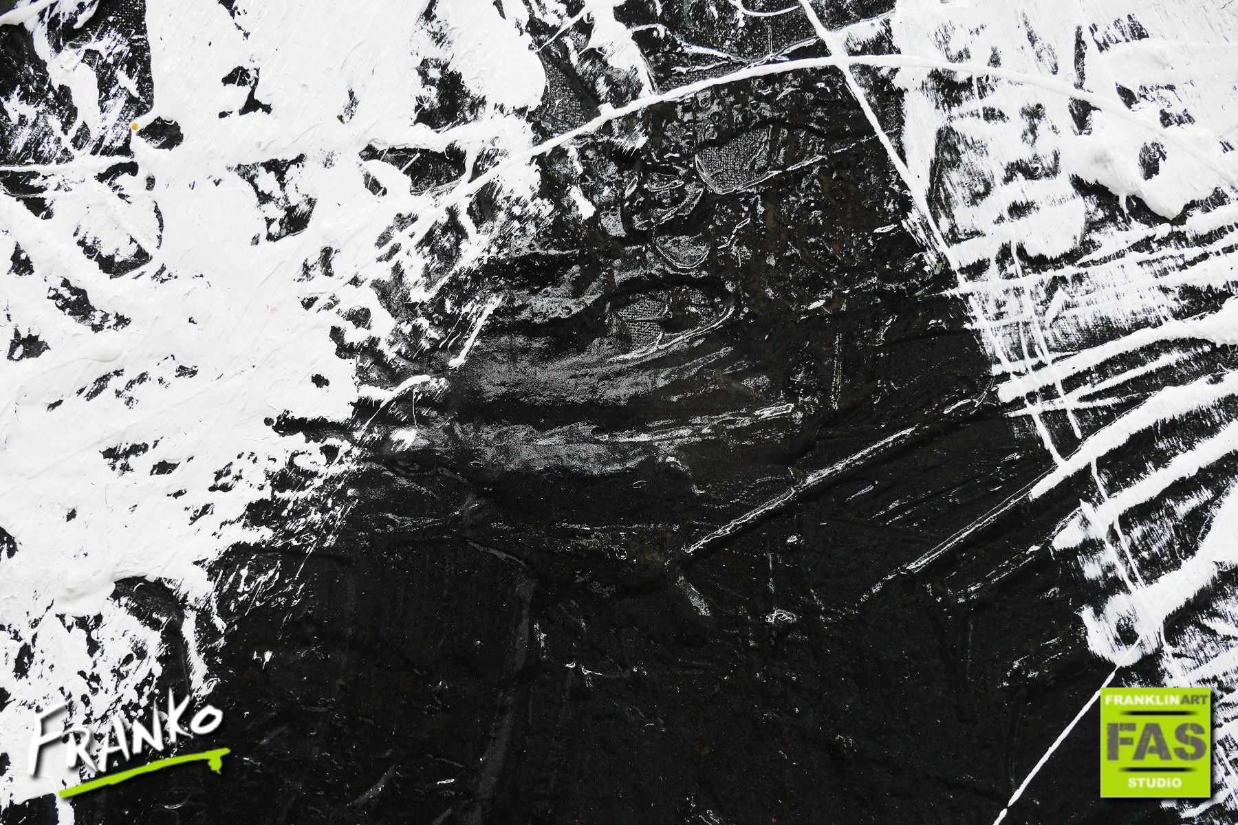 Black Tango 120cm x 150cm White Black Abstract Canvas Wall Art - Modern Home Decor for Living Room, Bedroom & Office