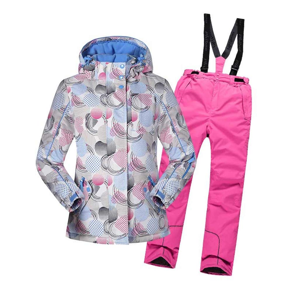 Girl's Windproof Thermal Ski Suit Set - Waterproof Jacket & Pants for Winter Sports | Perfect for Skiing, Snowboarding & Outdoor Adventures