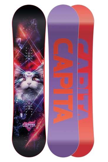 Capita Jess Kimura Mini Snowboard 2025 - 120cm Freestyle Snowboard for Women & Girls | Perfect for Park, Pipe & All-Mountain Riding
