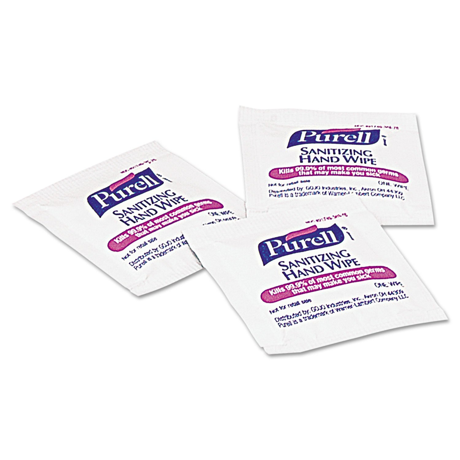 Purell 90211M Premoistened Sanitizing Hand Wipes - Individually Wrapped (5x7 Inches, 1000 Wipes per Carton) | Antibacterial, On-the-Go Hygiene for Offices, Schools, Travel & Healthcare