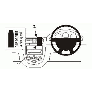 ClicOn No Holes Angled Dash Mount for Daewoo Lacetti 2003-2006 | Secure Phone Holder for Car | Perfect for GPS Navigation & Hands-Free Driving