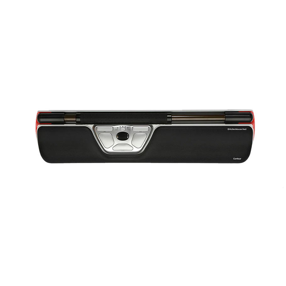 Ergonomic Contour RollerMouse Red - Wireless Vertical Mouse for Pain-Free Computing | Perfect for Office, Gaming & Graphic Design