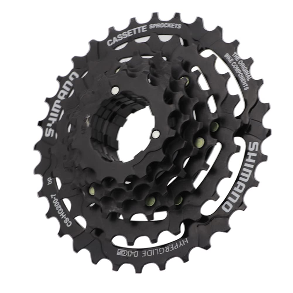 Shimano CS-HG200-7 7-Speed 32T Bike Cassette - Compatible with Mountain Bikes & Road Bikes | Perfect for Cycling, Commuting & Off-Road Adventures