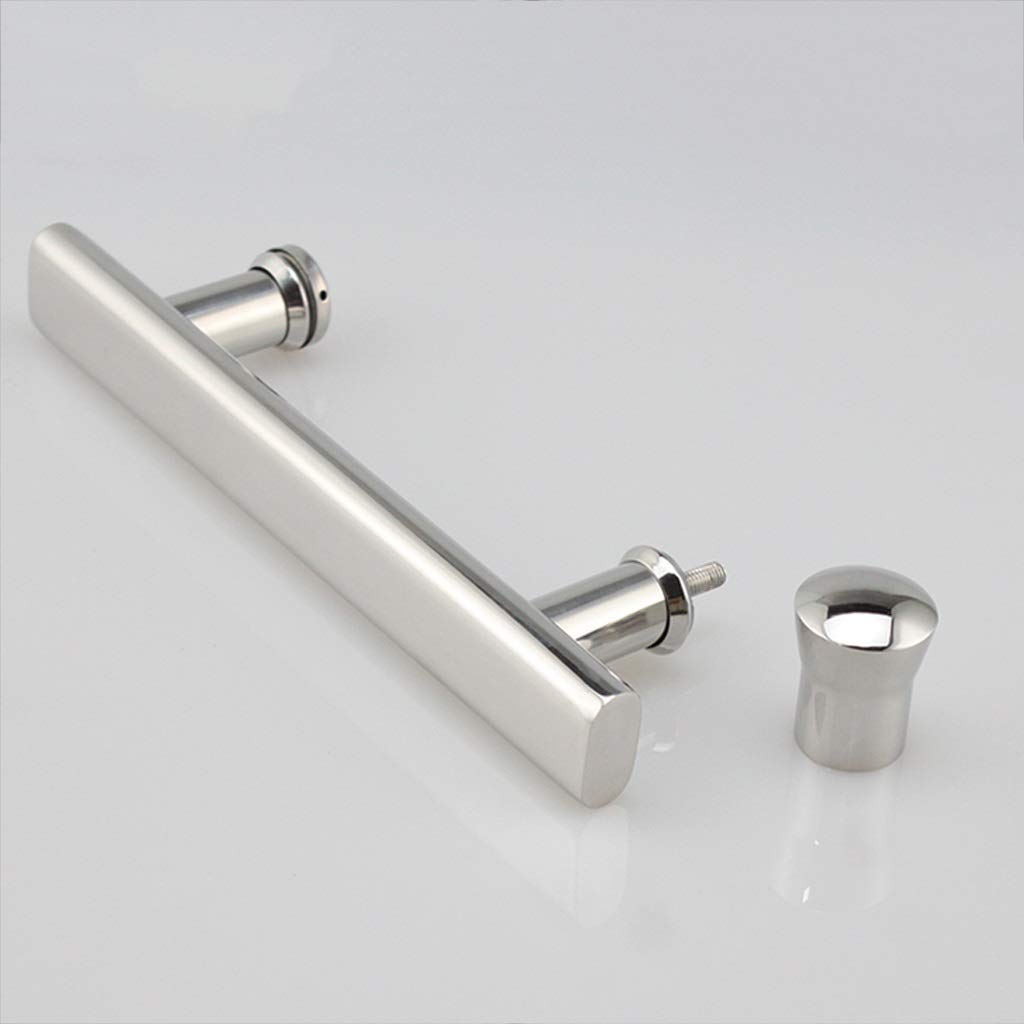 Chrome Shower Door Handle 400mm - Push Pull Bar for Glass & Bathroom Doors