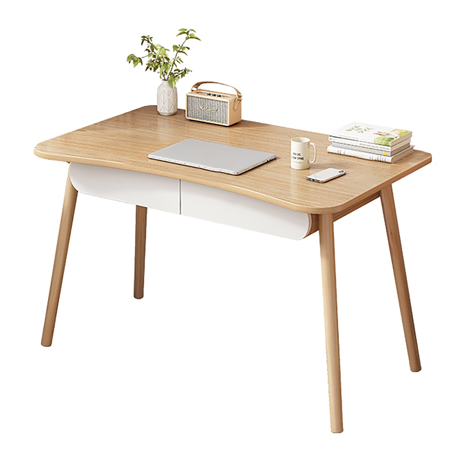 Modern Student Writing Desk - Simple Home Office Computer Desk with Drawer, Study Desk & Dormitory Dressing Table (120x60cm) - Perfect for Small Bedrooms, College Dorms & Home Workspaces