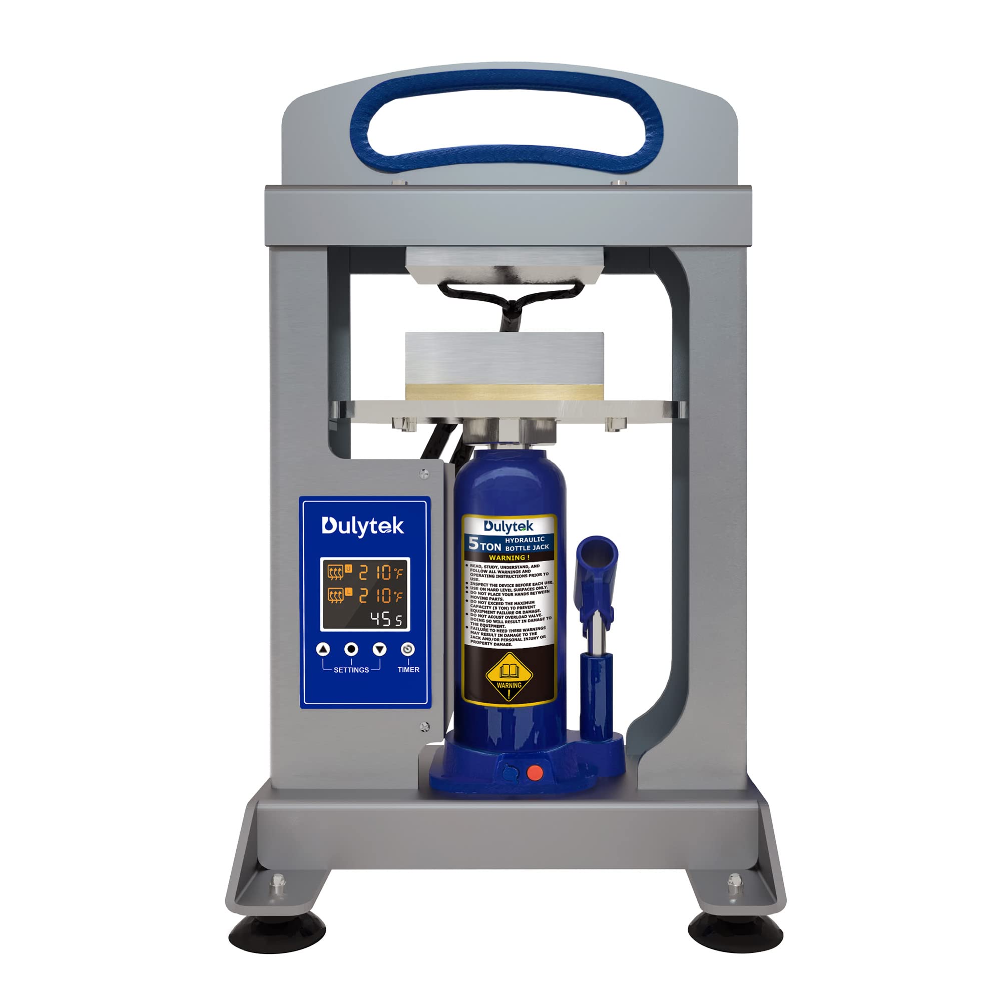 Dulytek DHP5 5-Ton Hydraulic Heat Press Machine with 3
