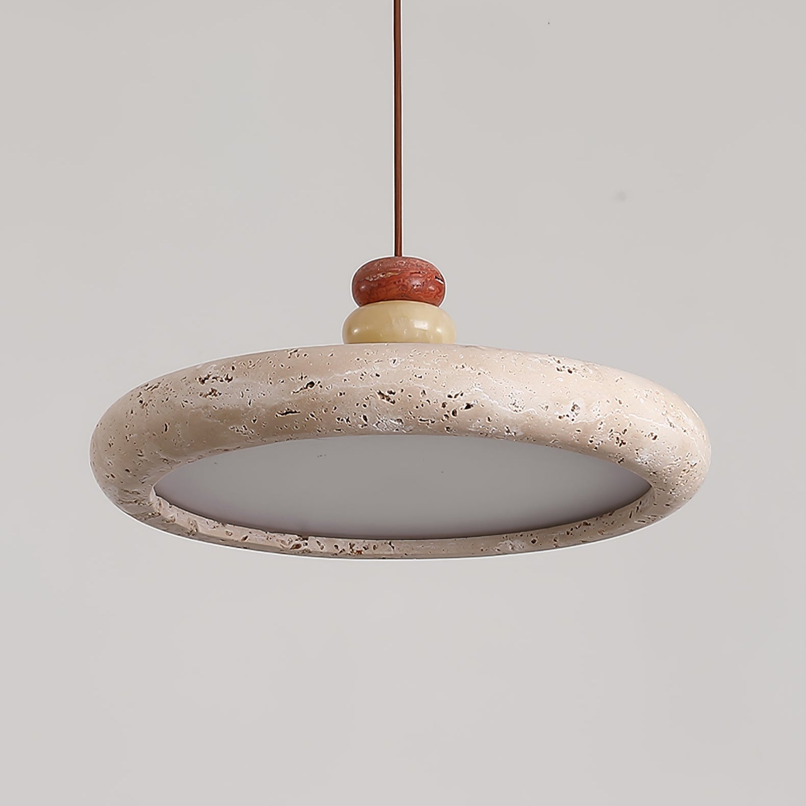 Dorelle Modern Pendant Light - Elegant Glass Hanging Lamp for Kitchen Island, Dining Room, or Living Room Decor