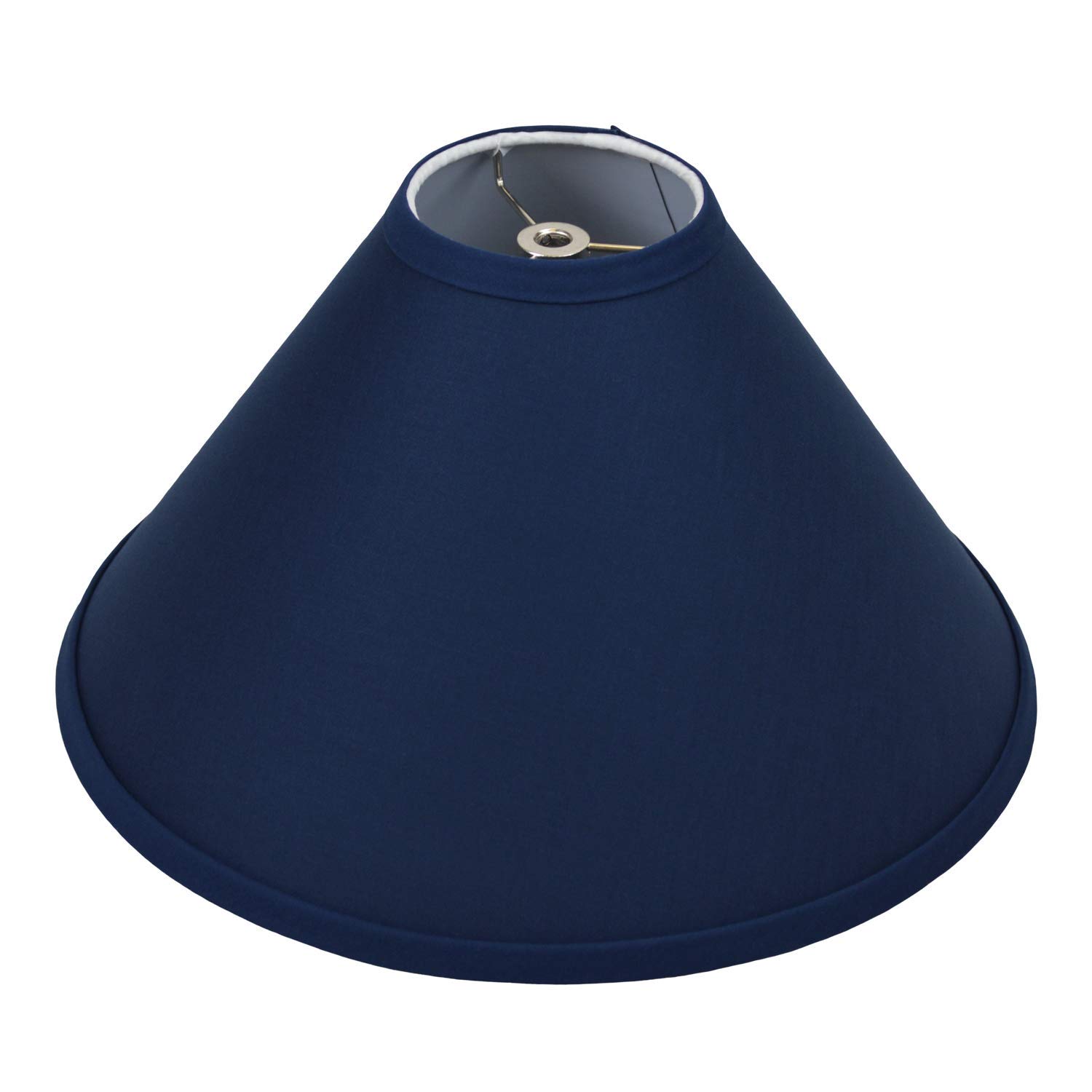 Navy Blue Linen Lampshade 4