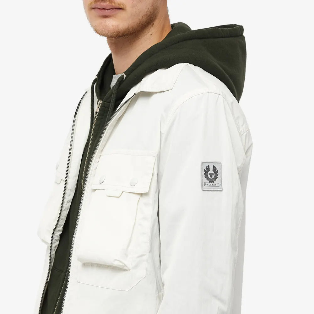 Belstaff Men's Technical Overshirt Jacket - Waterproof Windbreaker for Outdoor Hiking & Urban Commuting