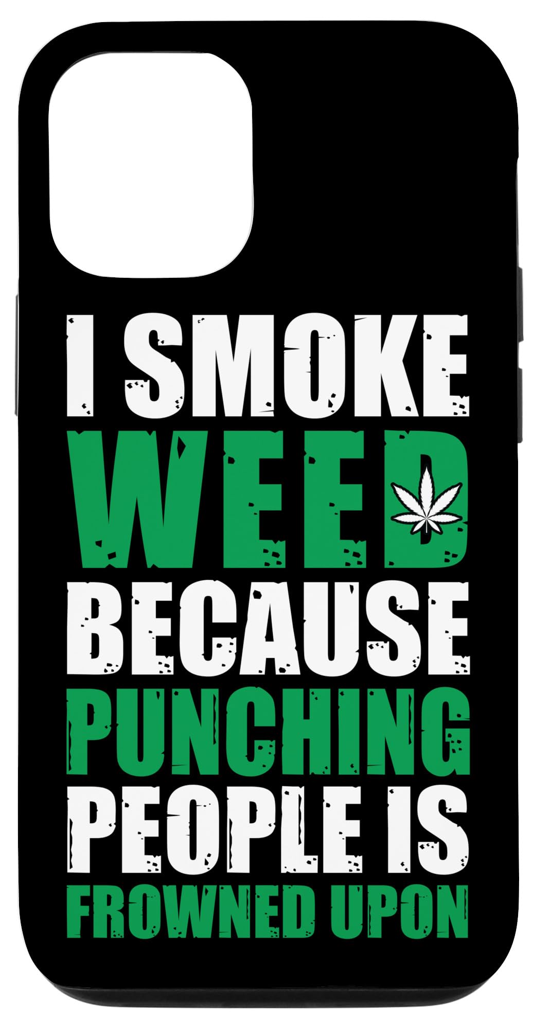 iPhone 12/12 Pro Marijuana Leaf Weed Legalization Phone Case - Perfect for 420 Celebrations & Cannabis Enthusiasts