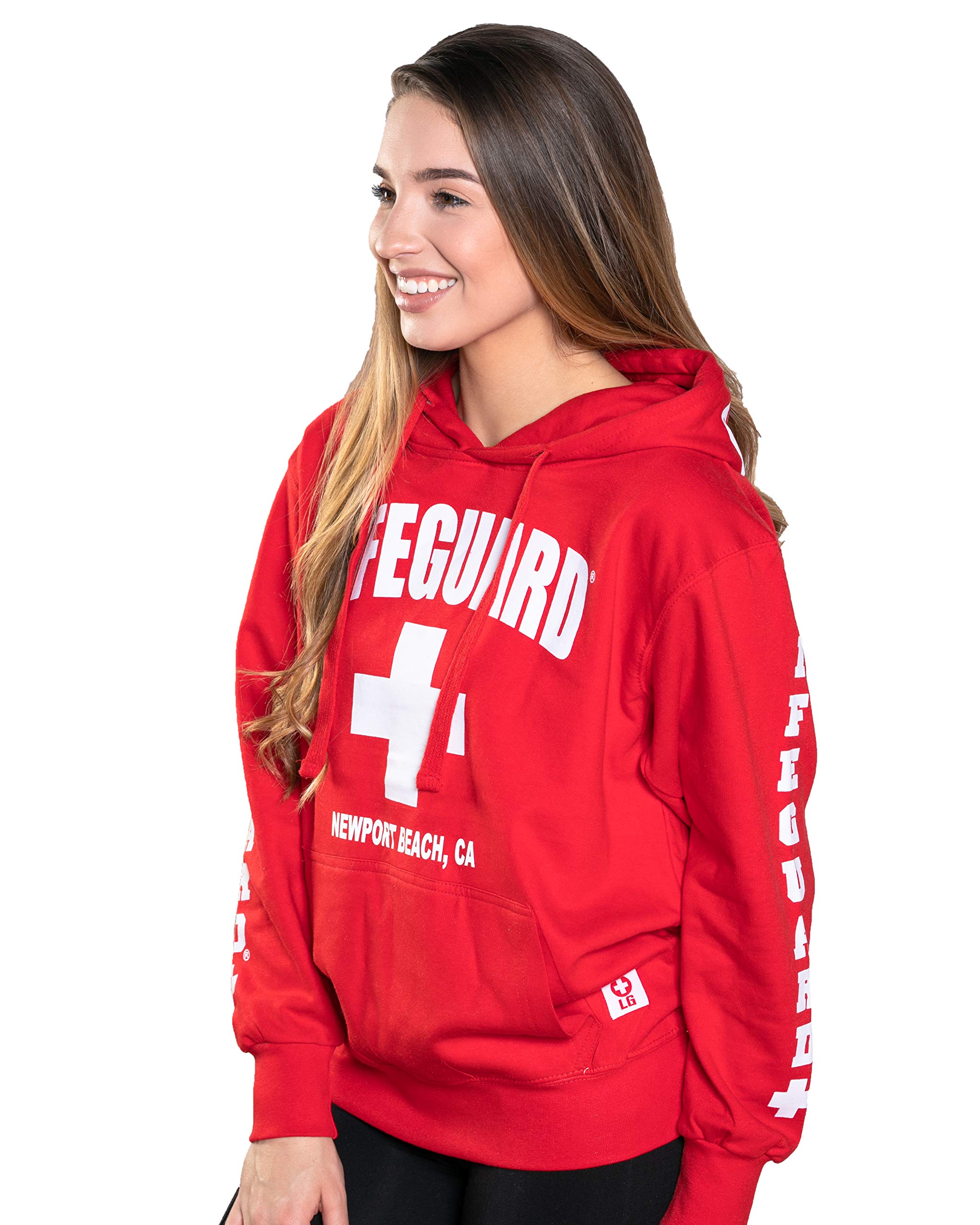 LIFEGUARD Official Women's Newport Beach Hoodie - Soft & Comfortable Pullover Sweatshirt for Casual Wear, Beach Outings & Outdoor Activities