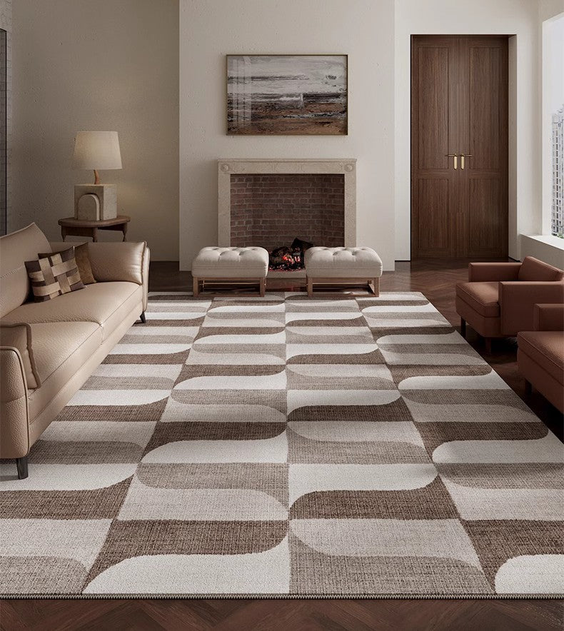 Abstract Modern Area Rugs for Living Room & Dining Room - Extra Large Contemporary Geometric Carpet - Non-Slip Soft Floor Mat for Home Decor, Office, Bedroom - Stylish & Comfortable Indoor Rug