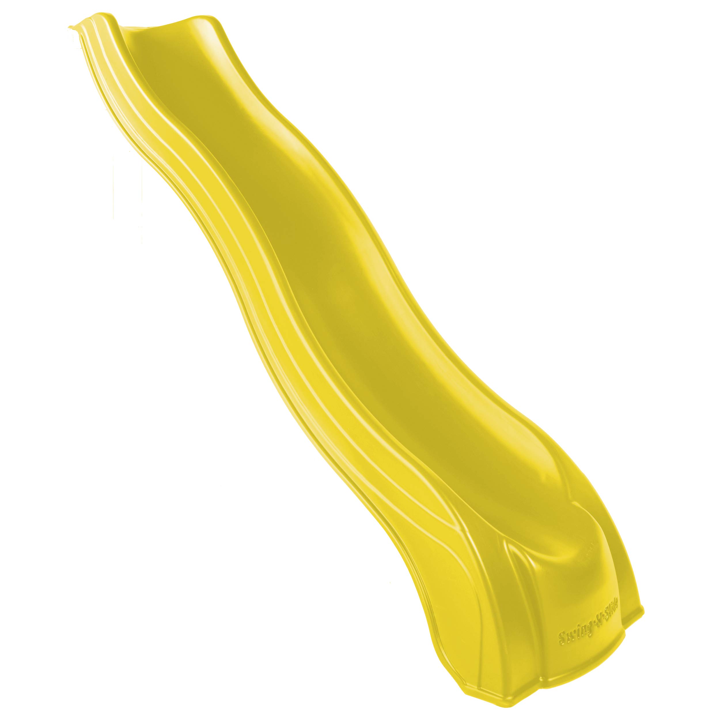 Swing-N-Slide NE 4720-1Y Alpine Wave Slide - Yellow Plastic Slide Attachment for 5ft Deck Height | Outdoor Swing Sets & Playhouses | Perfect for Backyard Playgrounds, Kids Outdoor Activities & Playground Equipment