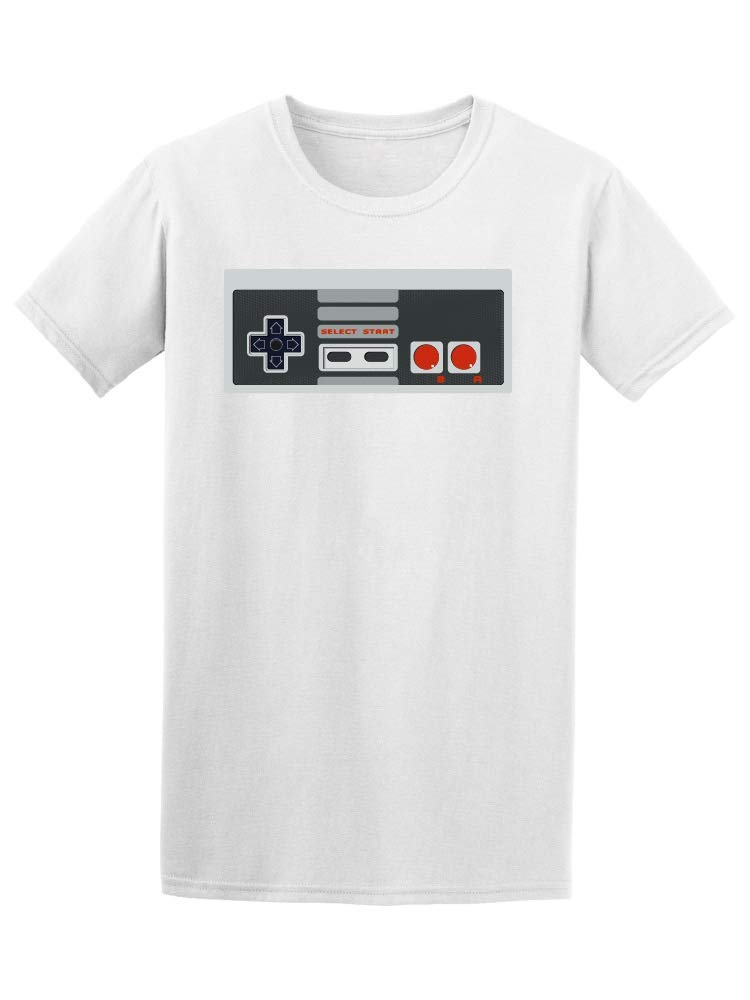 Retro Vintage Video Game Controller T-Shirt for Men - Classic White Cotton Tee - Perfect for Gaming, Casual Wear & Gamer Gifts