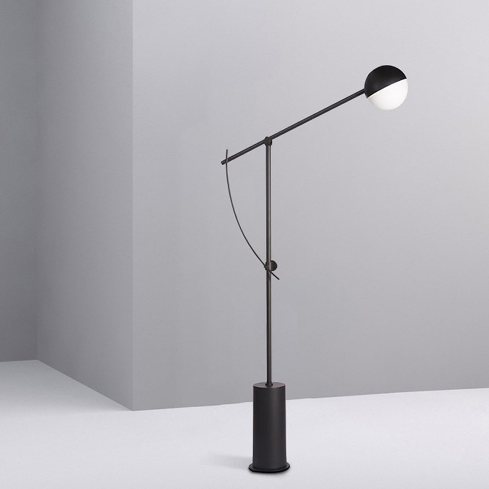 Dimmable Floor Lamp for Living Room - Modern Standing Lamp with Foot Switch, Simple Decorative Design for Bedroom & Office - Black | Perfect for Reading, Relaxing & Ambient Lighting