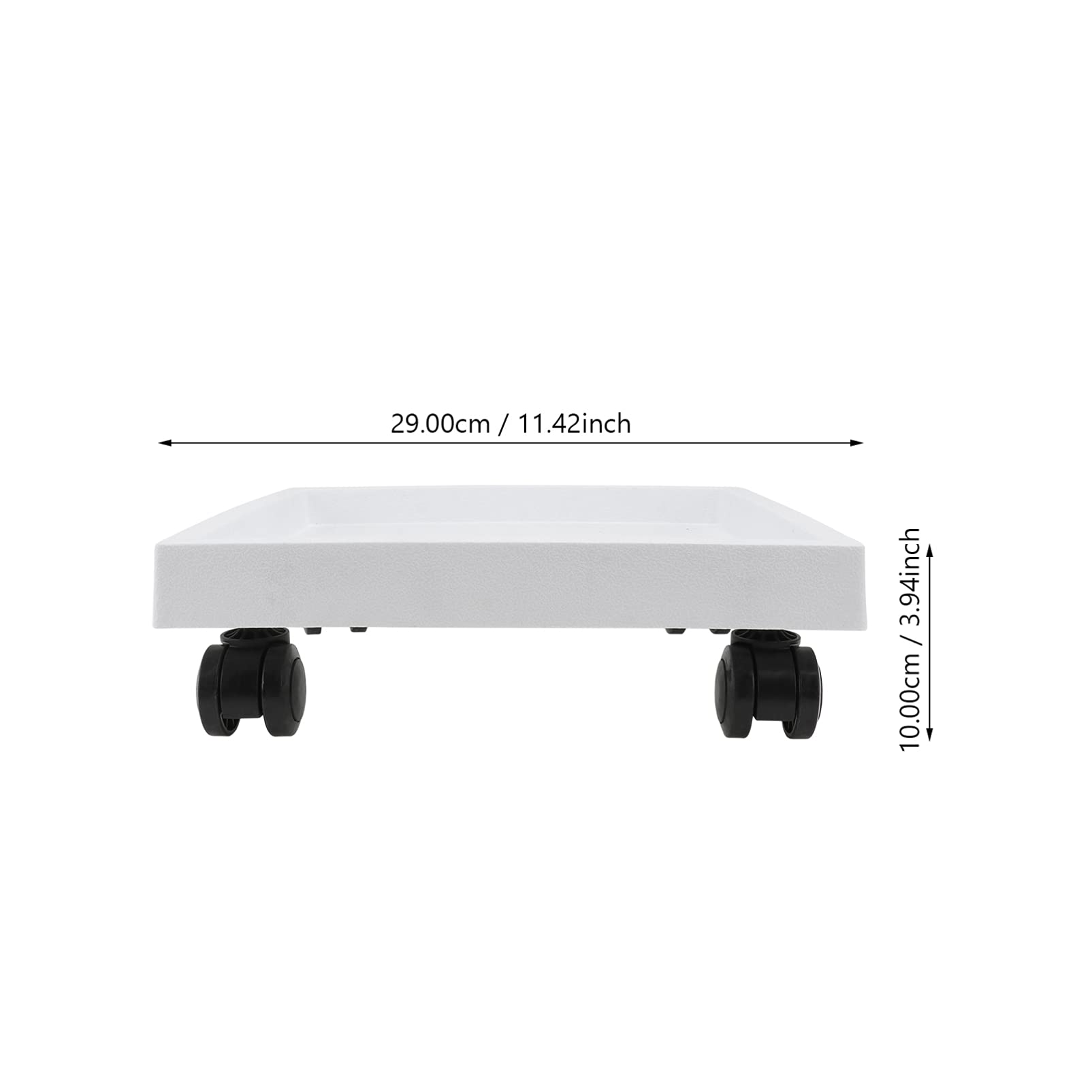 Happyyami Square Plant Drip Tray with Wheels - Universal Flower Pot Moving Tray & Plant Saucer for Easy Maintenance - Protects Floors from Water Damage - Perfect for Indoor Plants, Greenhouses, and Home Gardening
