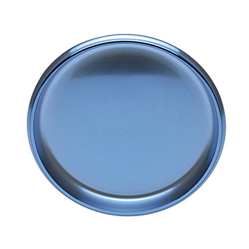 Blue Round Presentation Server Plates 3.1 Inch Diameter - Pack of 100 Disposable Appetizer Plates for Parties, Catering & Events - Welcome Home Brands