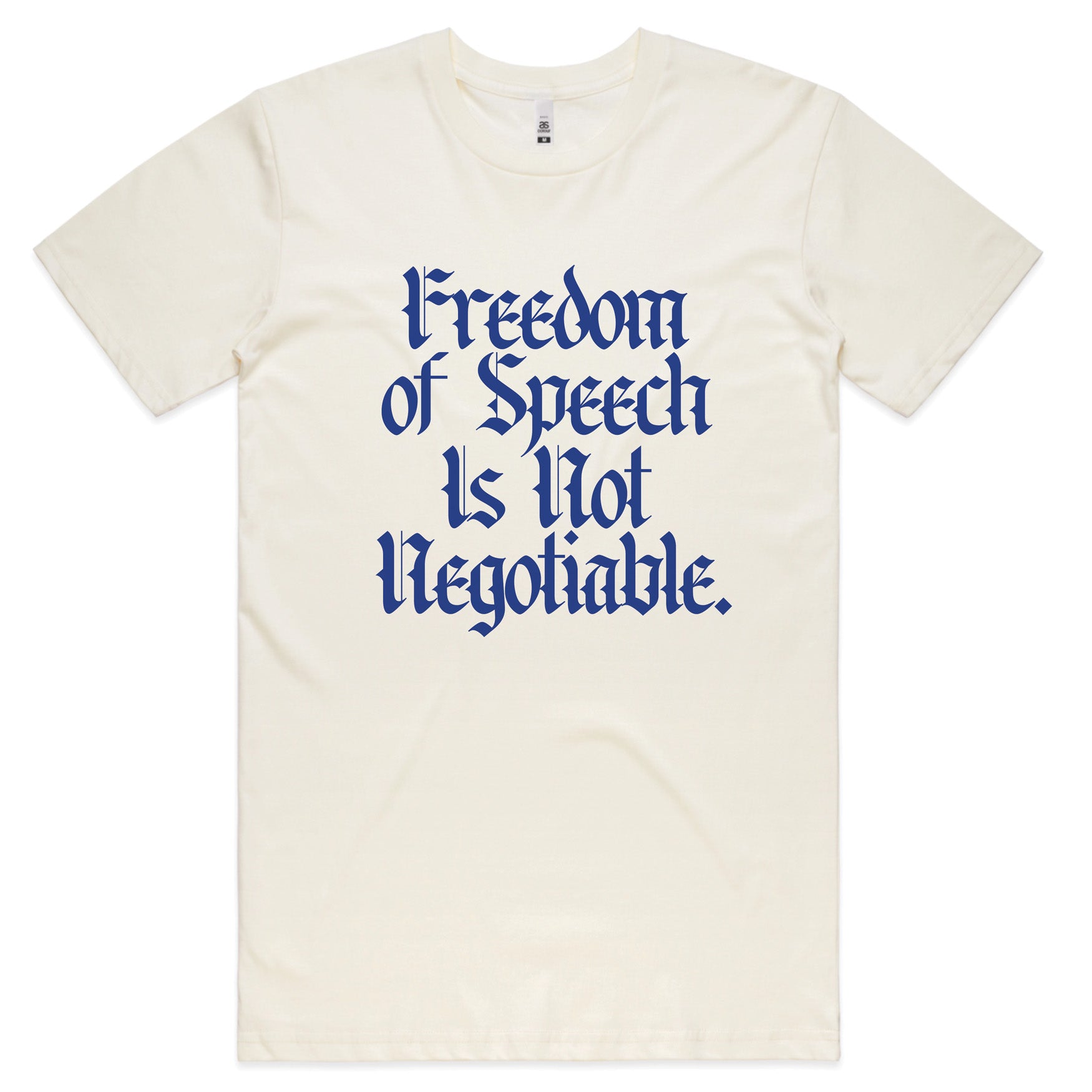 Free Speech Is Not Negotiable T-Shirt - Unisex Cotton Tee for Political & Protest Rallies - Bold Statement Apparel for Men & Women