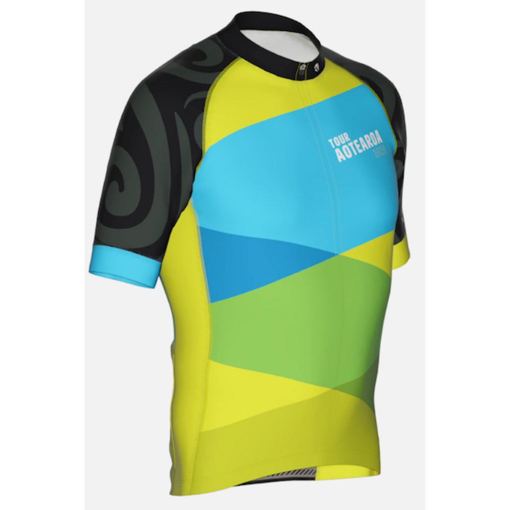 Crossings Tour Aotearoa 2020 Men's Cycling Jersey - Breathable & Quick-Dry Bike Shirt for Road & Mountain Biking