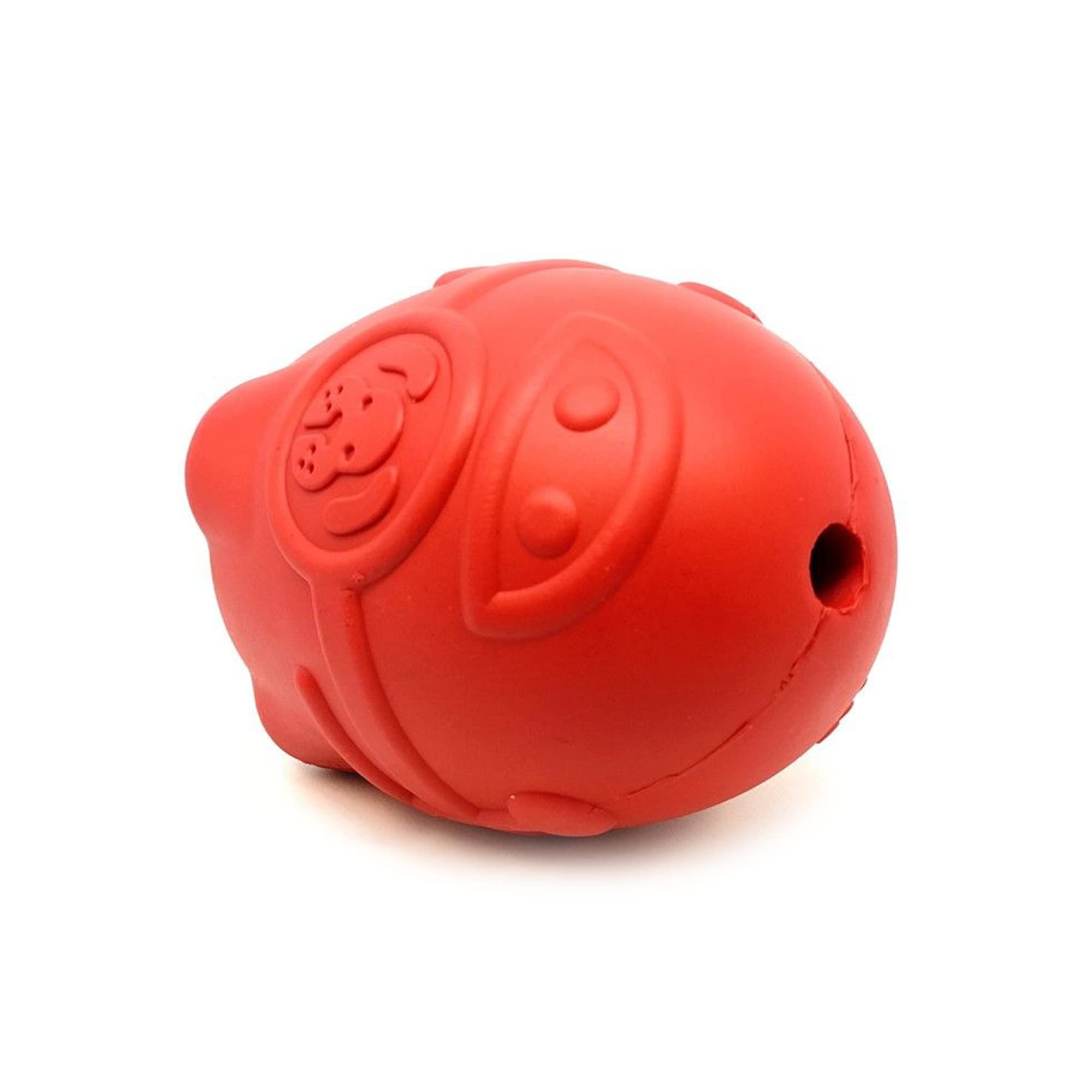 SodaPup Spotnik Rocketman - Durable Dog Chew Toy & Treat Dispenser | Non-Toxic Natural Rubber | Made in USA | Mental Stimulation & Anxiety Relief | Perfect for Aggressive Chewers, Training & Playtime