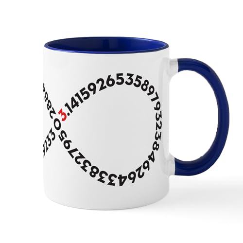 White/Navy Inside - Infinity Pi Mug