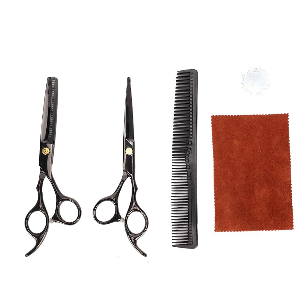Professional Hair Cutting Scissors Set - 6 Inch Salon Shears & Thinning Scissors Kit for Barbers & Home Use | Perfect for Hair Styling, Trimming & Texturizing