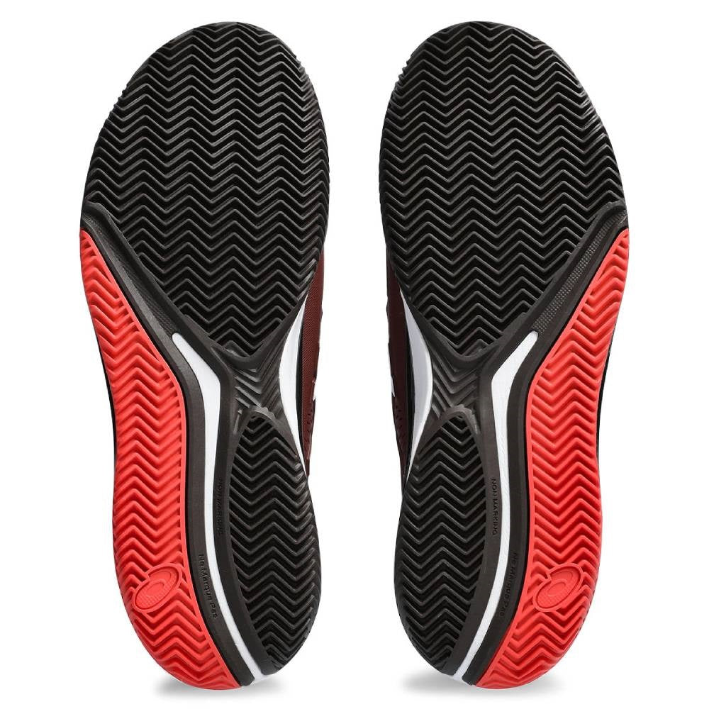 ASICS Gel Resolution 9 Men's Clay Court Tennis Shoes - Red/White | High-Performance Stability & Durability for Competitive Play on Clay Courts