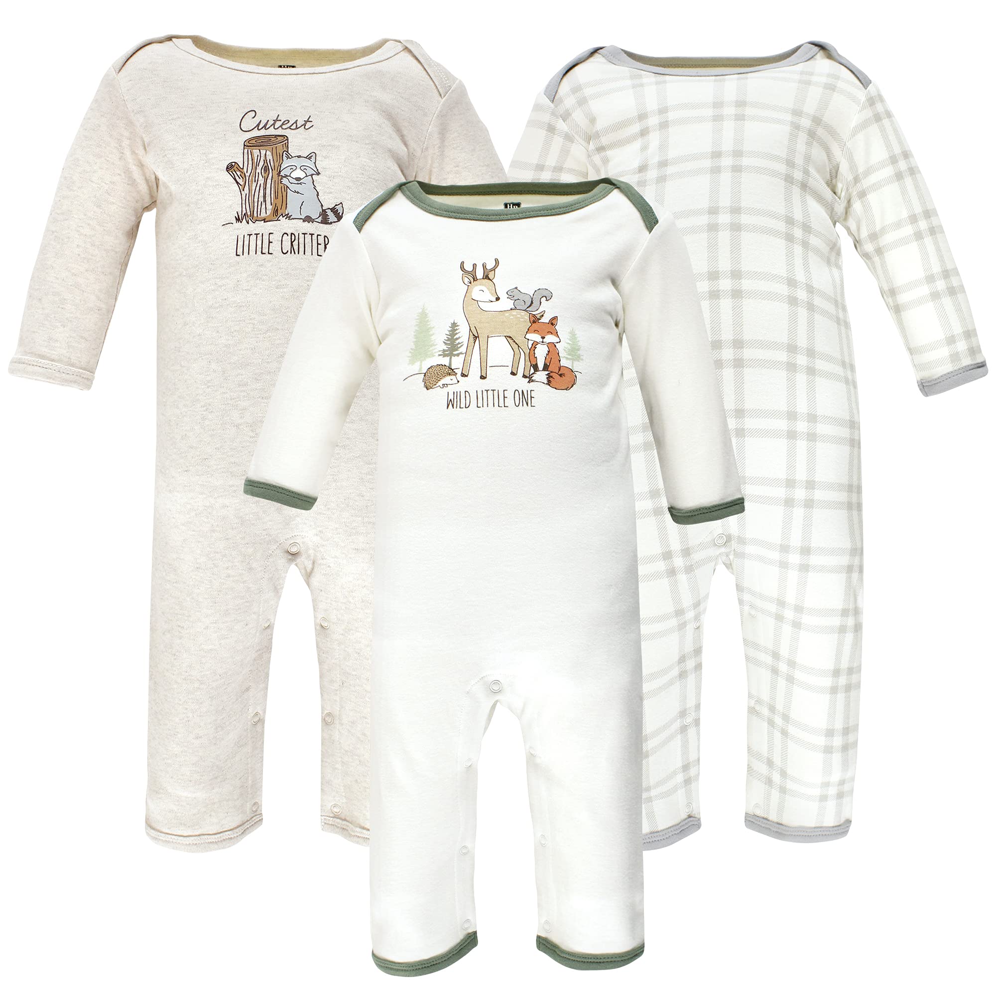 Hudson Baby Cotton Coveralls for Boys & Girls - Playtime & Outings