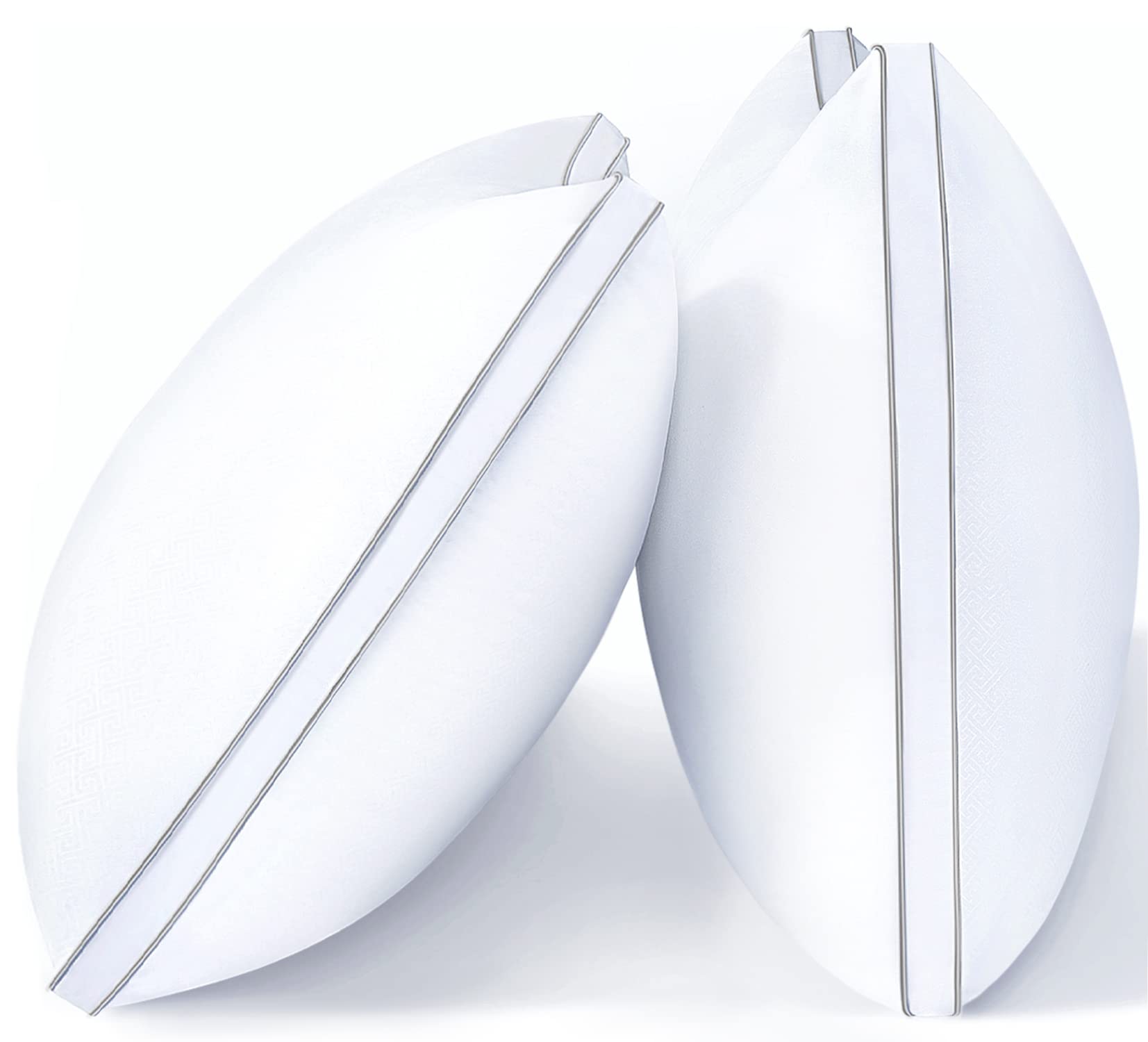 **Viewstar Standard Size Pillows Set of 2 - Fluffy Down Alternative Bed Pillows for Back, Stomach & Side Sleepers - Machine Washable 18