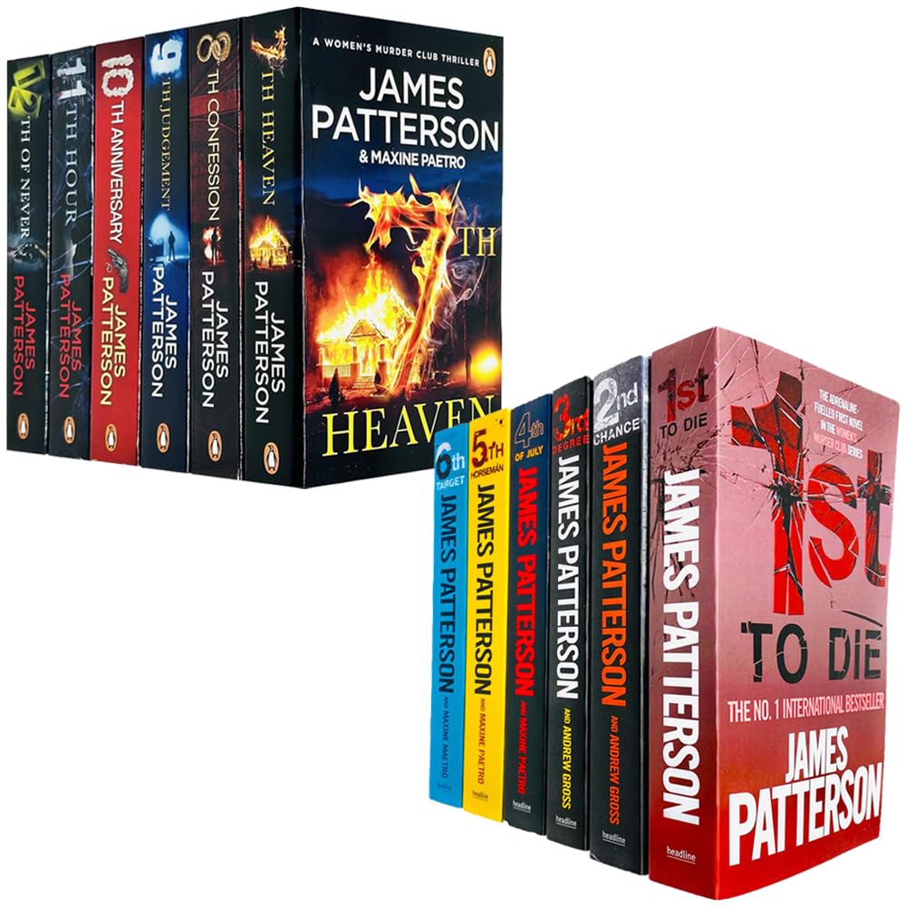 Women's Murder Club 12-Book Collection Set by James Patterson (Books 1-12) - Mystery Thriller Series for Book Lovers & Crime Fiction Fans - Perfect for Reading, Gifts & Book Club Discussions