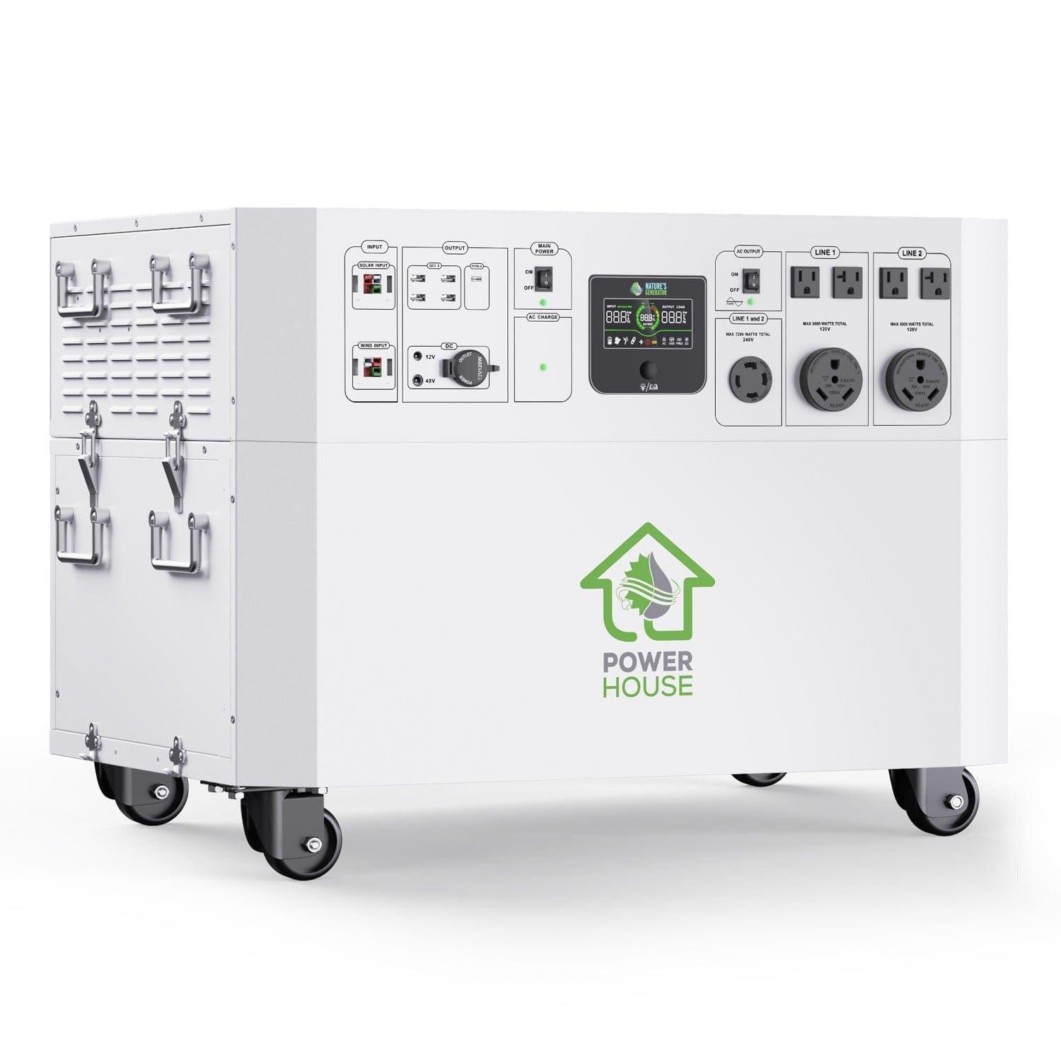 Nature's Generator Powerhouse Gold Plus System - Portable Solar Power Generator for Home, Camping & Emergency Backup - Reliable Off-Grid Energy Solution