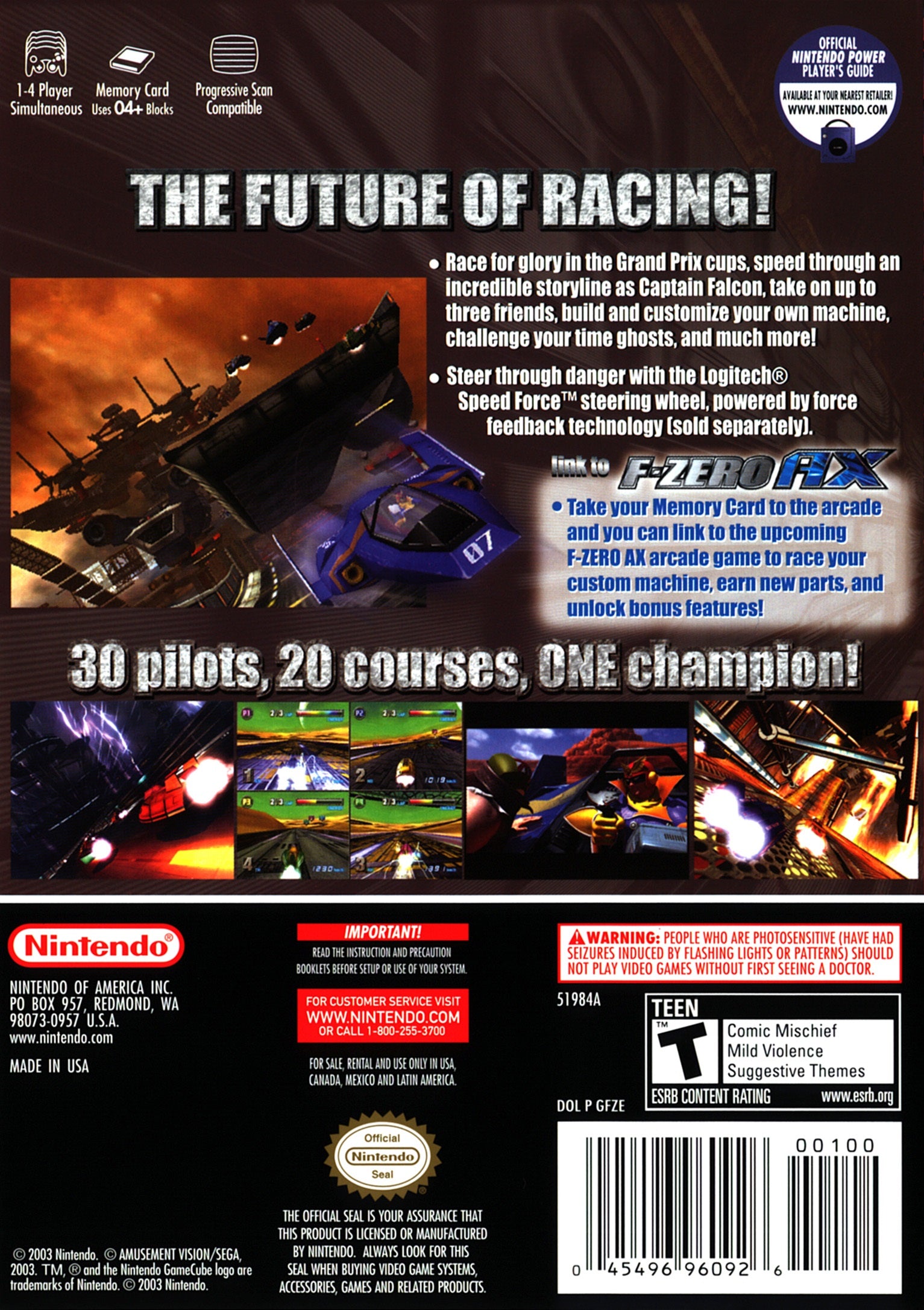 Used F-Zero GX GameCube Video Game - Classic Racing Action for Nintendo GameCube - Perfect for Retro Gaming Enthusiasts & Collectors