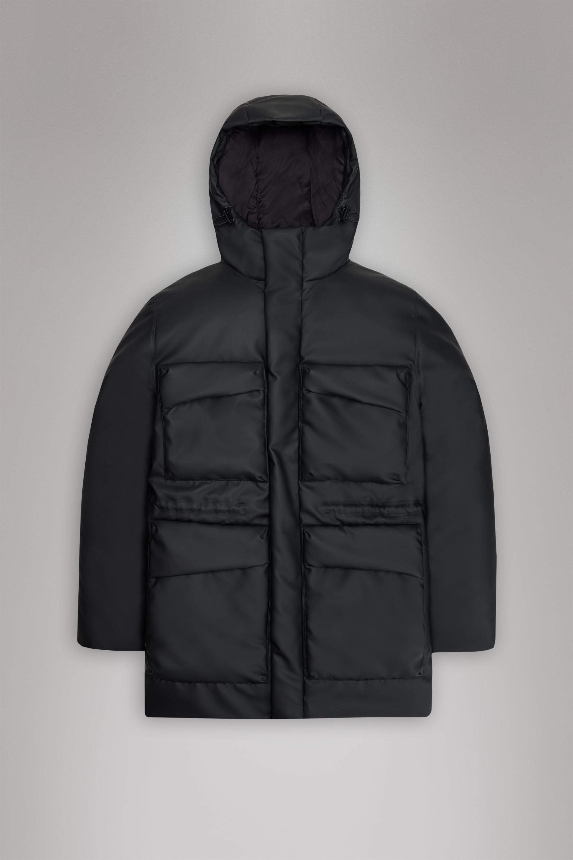 Askim Long Insulated Cargo Jacket for Men - Waterproof Winter Coat with Multiple Pockets, Warm Hooded Parka for Outdoor Work & Hiking | Perfect for Cold Weather & Snow Activities