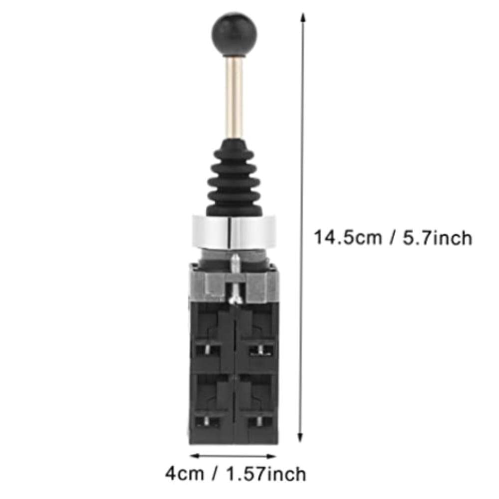Premium Spring-Loaded Joystick Controllers with 4-Position Rotary Switches & Microswitches - Professional Gaming Accessories for PC, Arcade & Flight Simulators - Perfect for Competitive Gaming & Retro Arcade Setup