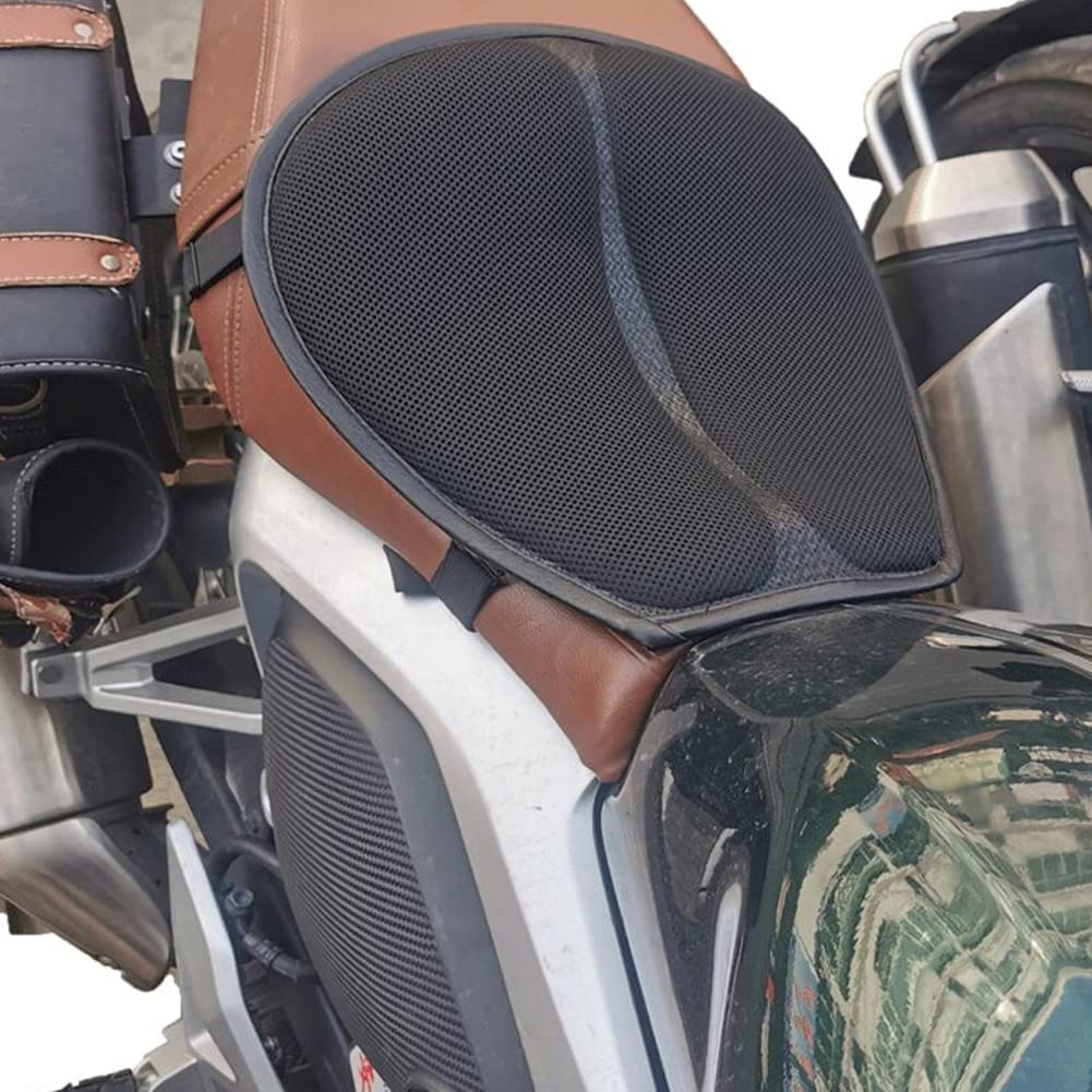 Shockproof Motorcycle Seat Cushion - Breathable Pressure Relief Pad for Comfortable Riding