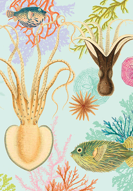 Art of Nature: Under the Sea Stitched Notebook Set (3-Pack) - Perfect for Journaling, Sketching & Gift Giving