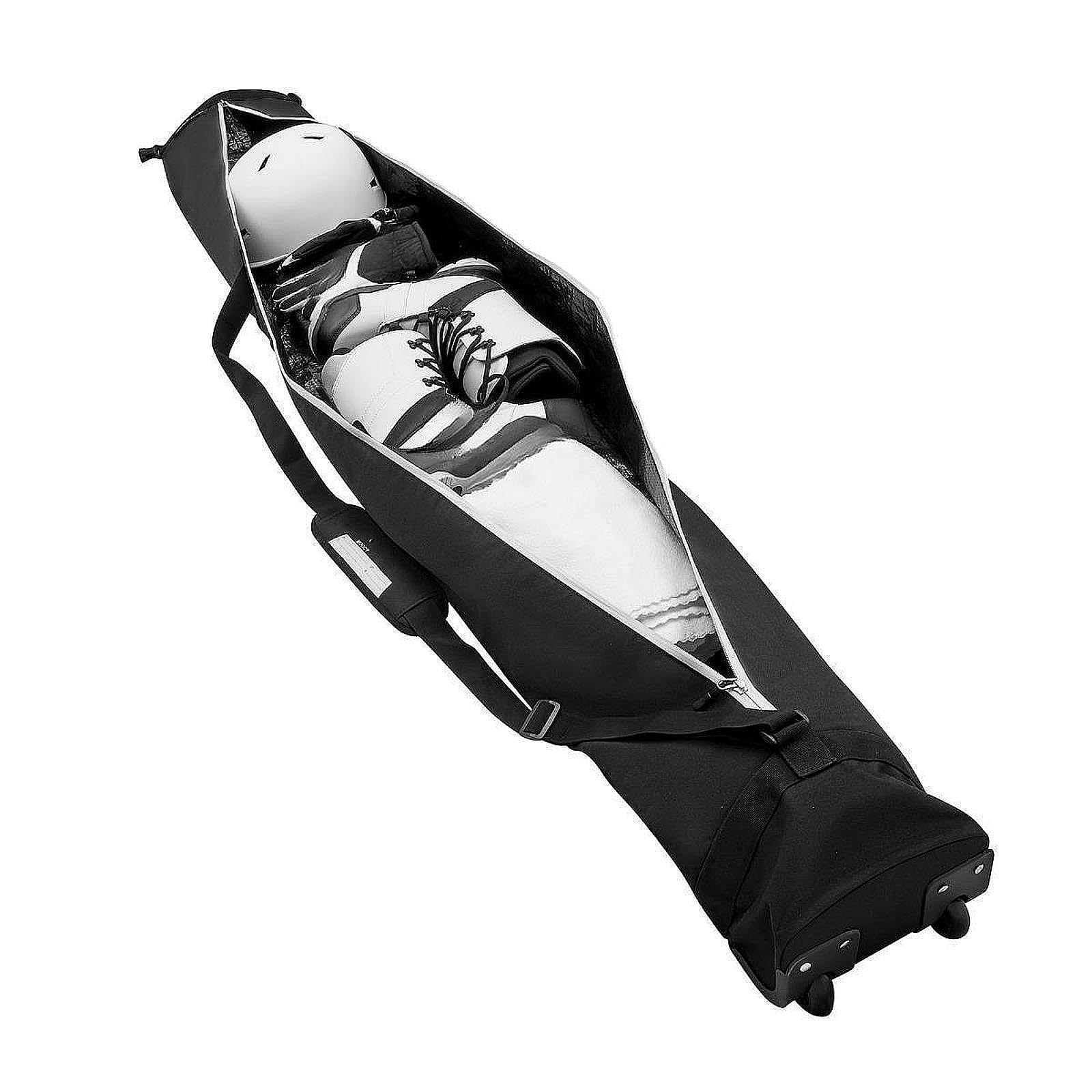 Waterproof Ski and Snowboard Travel Bag with Wheels - Heavy Duty Double Roller Carrying Case for Ski Equipment | Perfect for Air Travel, Mountain Resorts & Winter Sports Gear Storage