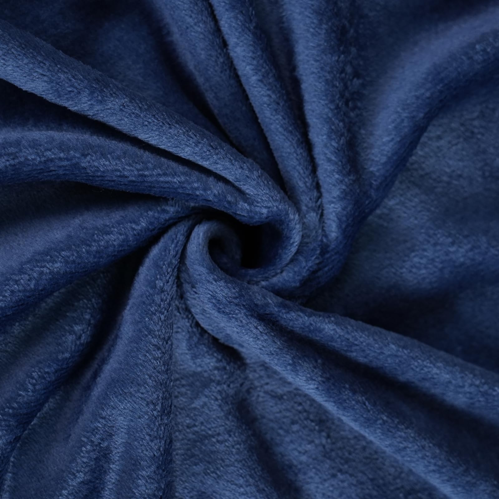 Soft Plush Navy Blue Throw Blanket - Ultra Cozy 40x50 Inch Decorative Couch Blanket for Living Room, Bed, Travel | Warm Fleece Blanket for Winter, Gifts, Home Decor (Navy)