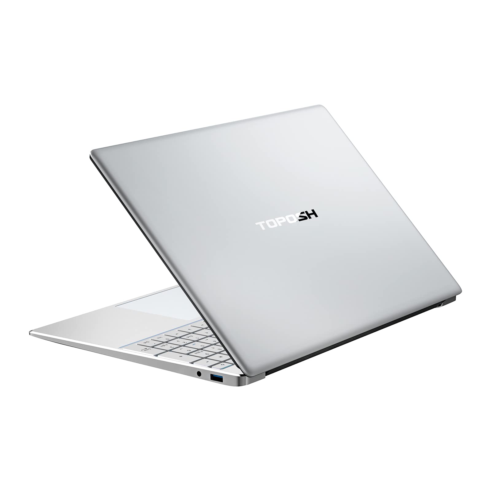 Windows 10 Laptop 15.6 Inch Notebook - 8GB RAM 256GB SSD, Intel Celeron 5205U Dual Core Processor with Backlit Keyboard | WiFi Bluetooth | Business & Home Use | Portable Silver PC for Work, Study & Entertainment