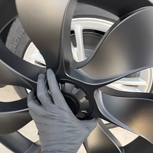 Tesla Model Y 19-Inch Überturbine Wheel Covers - Left & Right Symmetric Matte Black Caps for Enhanced Style & Protection | Perfect for Road Trips & Daily Commutes